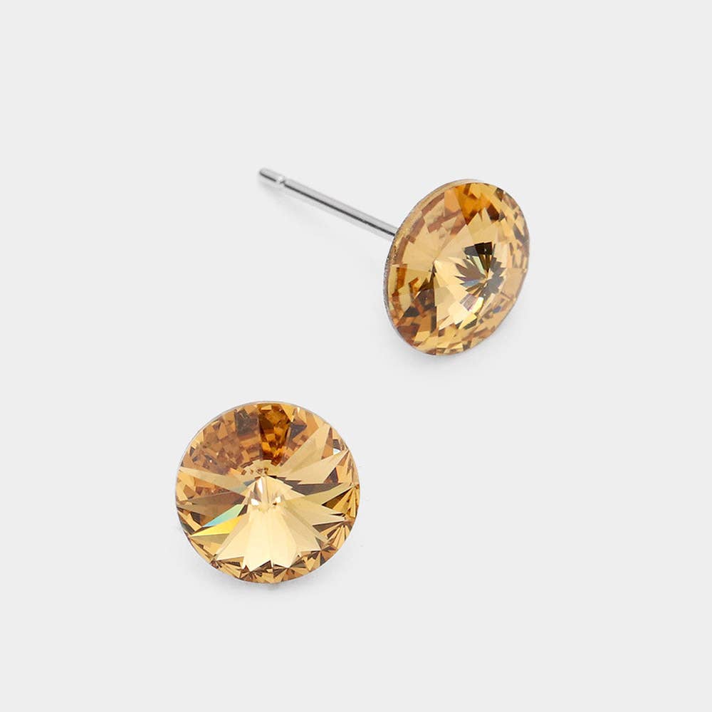 Sensibling Corp. - Wholesale Knopjes/oorstekers - 8 mm ronde kristallen oorknopjes32