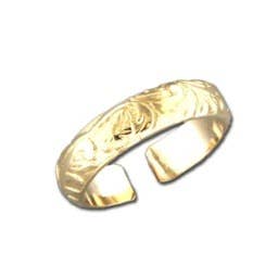 Wide Floral Wire Adjustable Toe Ring for wholesale by Mark Steel Jewelry