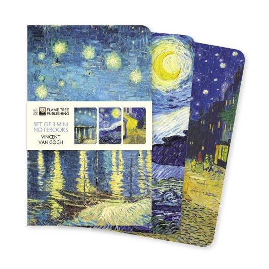 Texas Bookman - Wholesale Notebook - Vincent Van Gogh Set of 3 Mini Notebooks0