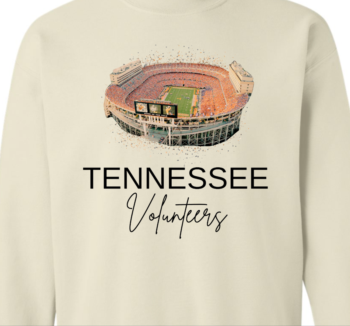 Kiki's Boutique - Wholesale Graphic Sweatshirt - Women's - Tennessee Volunteers Stadium Tee or Sweatshirt1