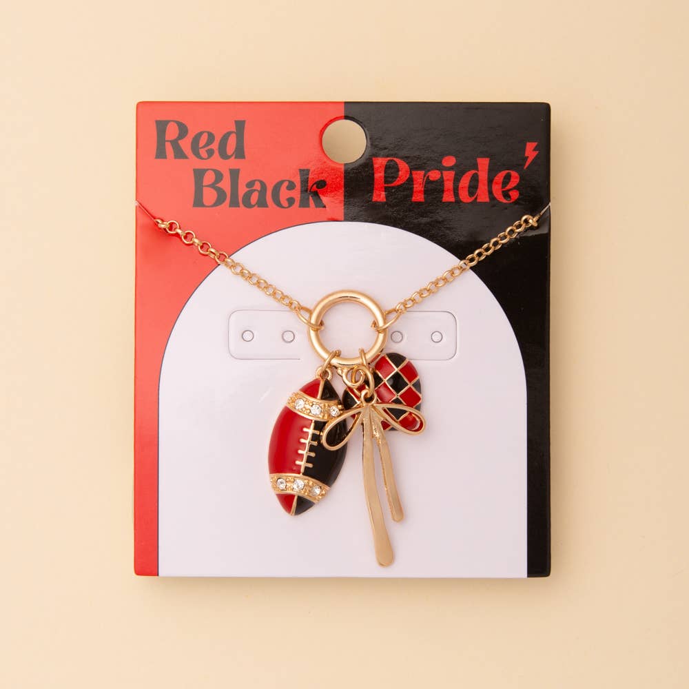 SP Sophia Collection - Wholesale Pendant/Charm Necklace - Game Day Multi-Charm Necklace4