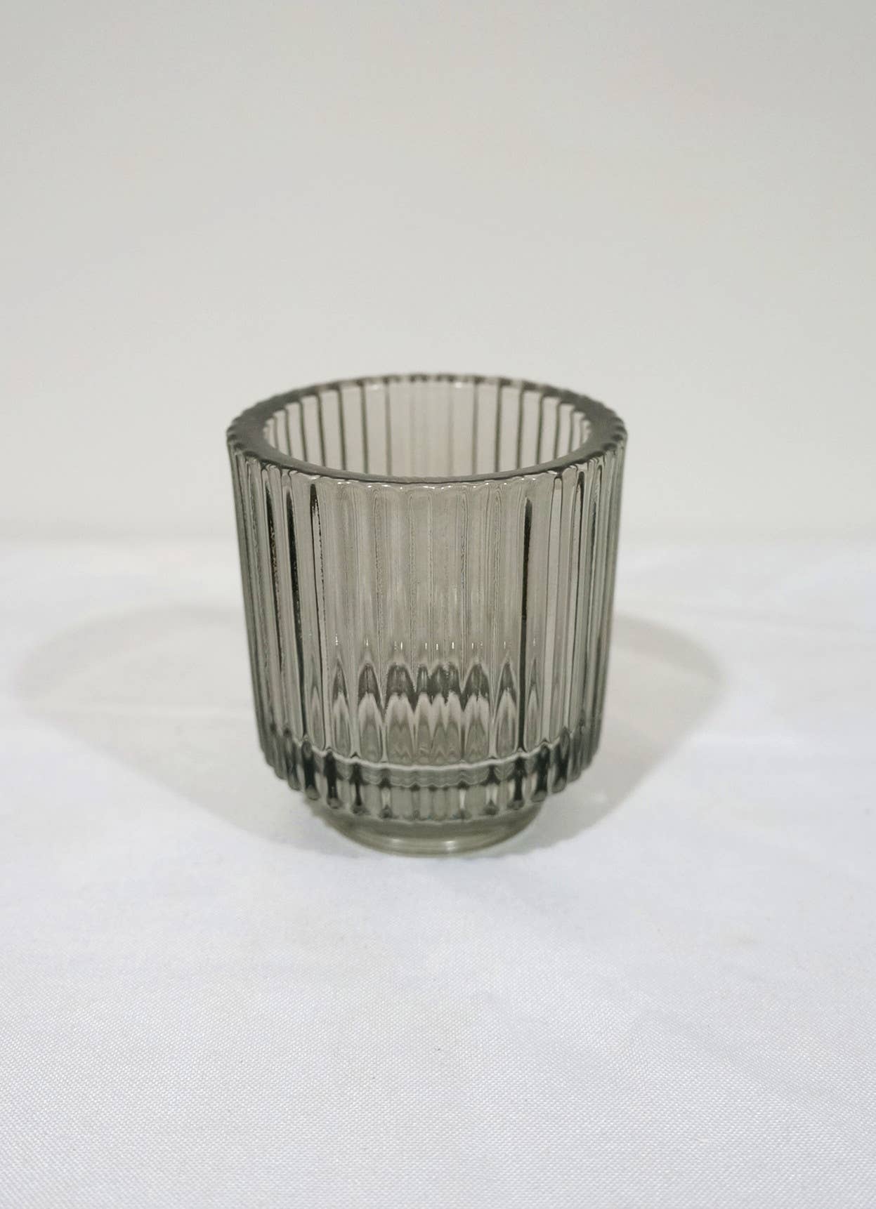 Sweet Home Deco - Wholesale Candle Holder - Thick Glass Votive Candle Holder, Tabletop Ribbed Votive 2
