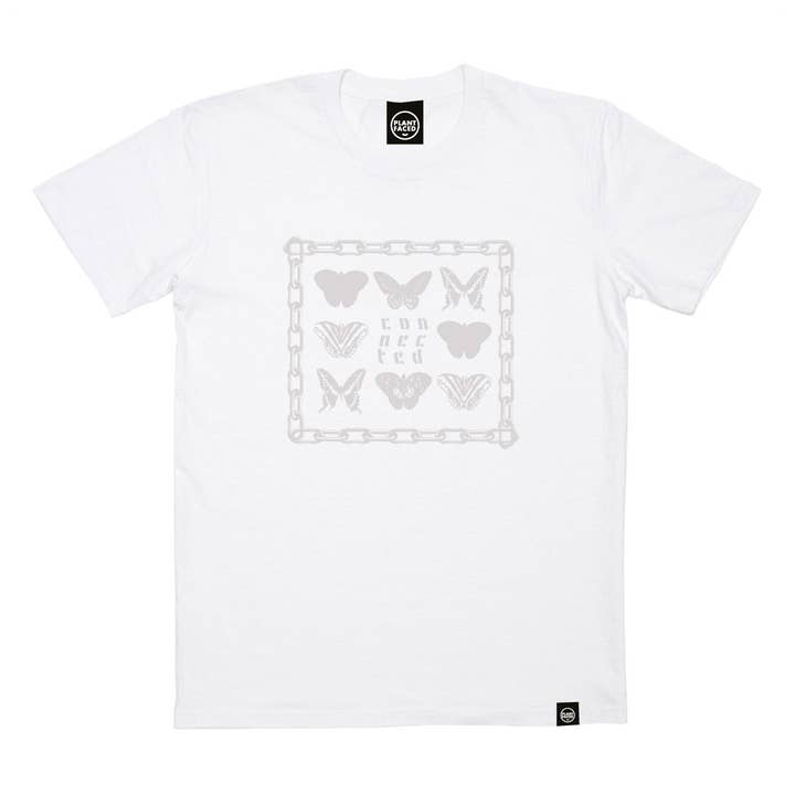 Connected - White T-Shirt for wholesale by Plant Faced Clothing