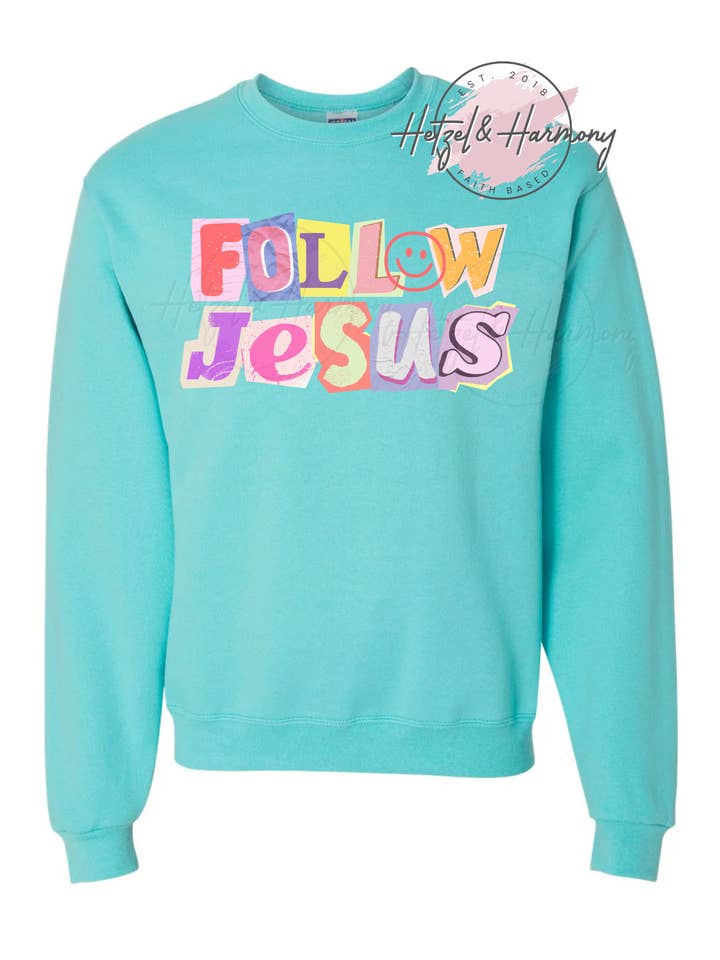 Follow Jesus Sweatshirt for wholesale by HETZEL & HARMONY