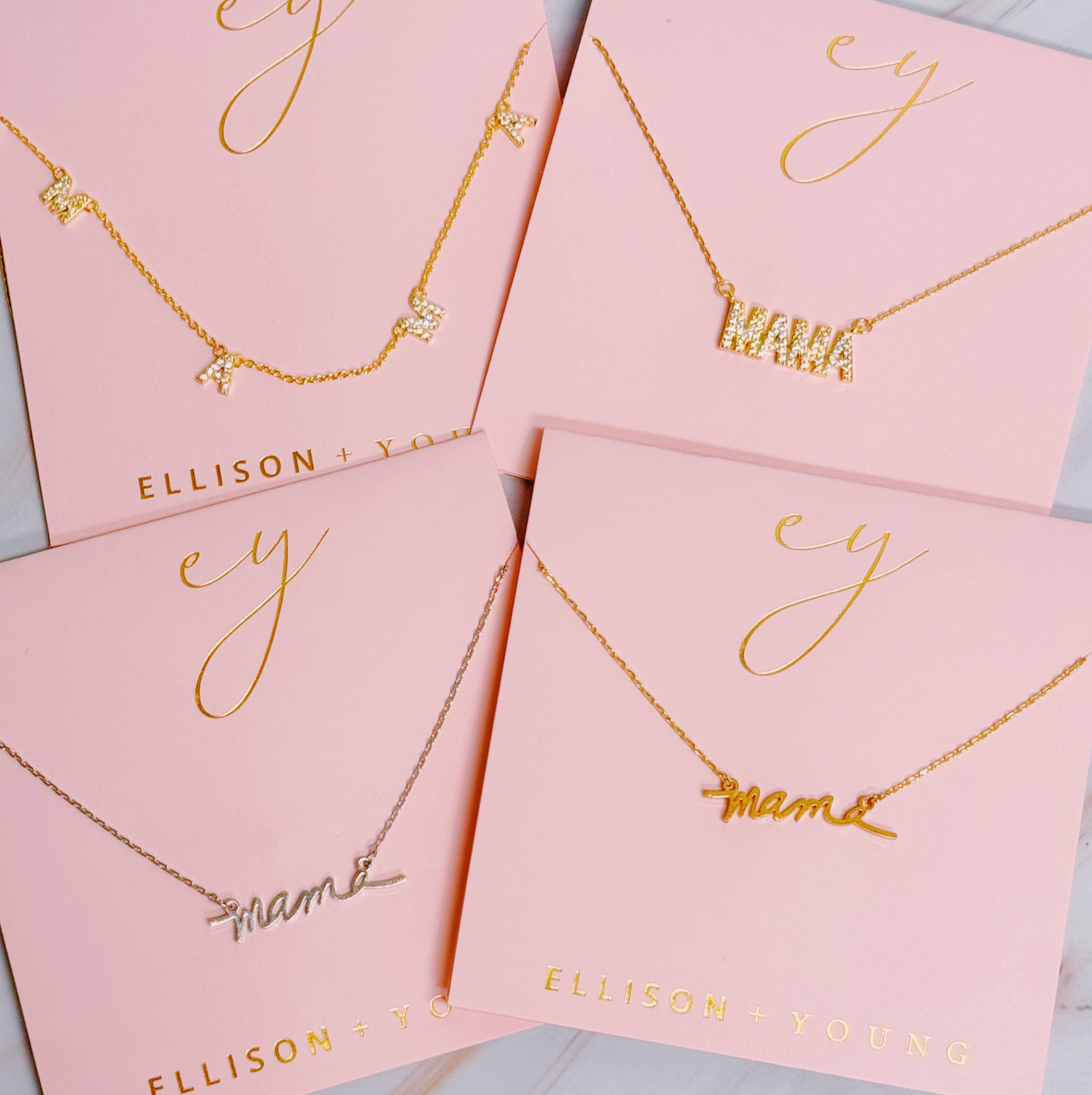 Ellison+Young - Wholesale Pendant/Charm Necklace - Sparkle Mama Necklace4