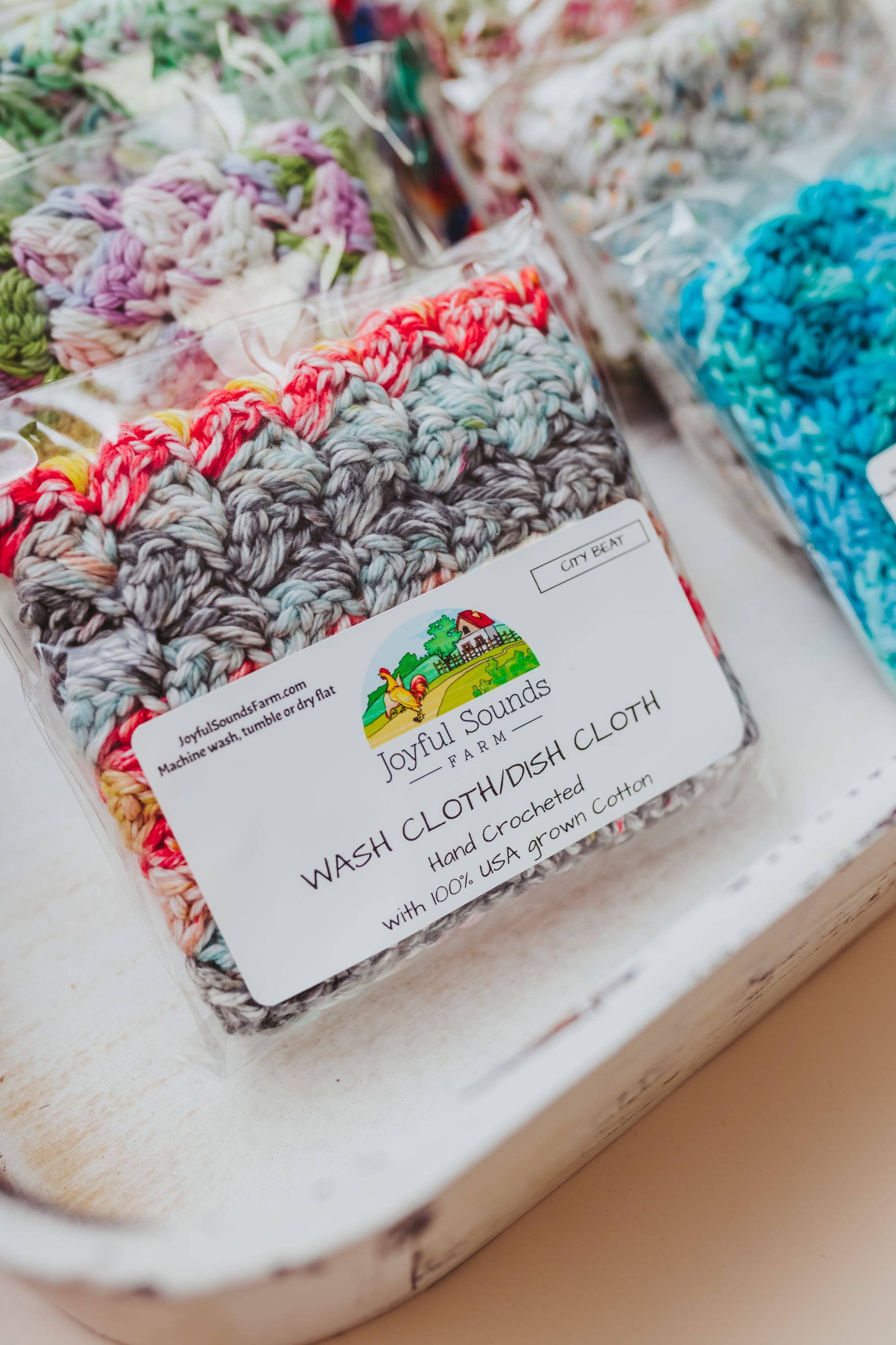 Joyful Sounds Farm - Wholesale Wash Cloth - Hand Crocheted Wash Cloth or Dish Cloth2
