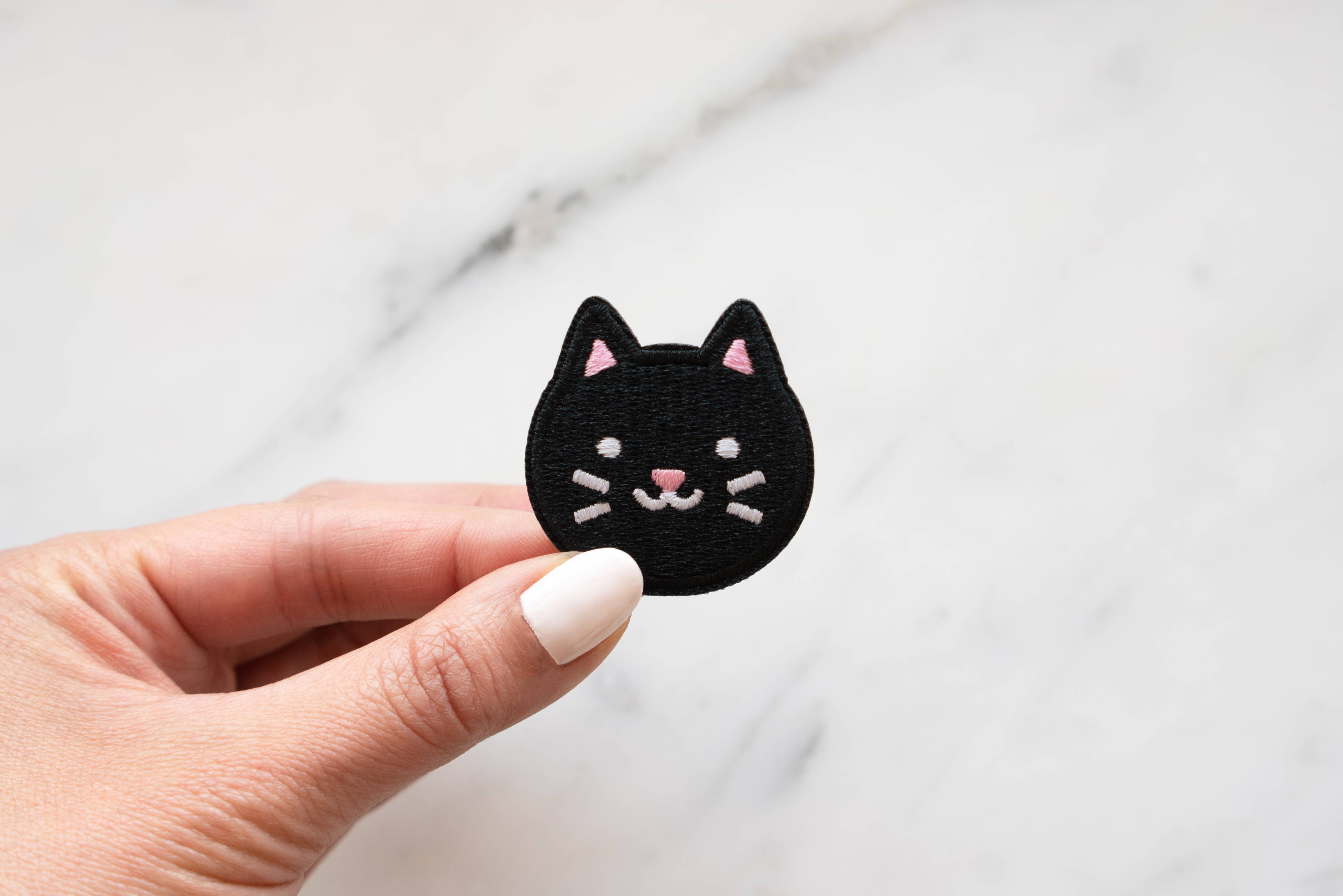 Black Kitty Patch for wholesale on Faire1