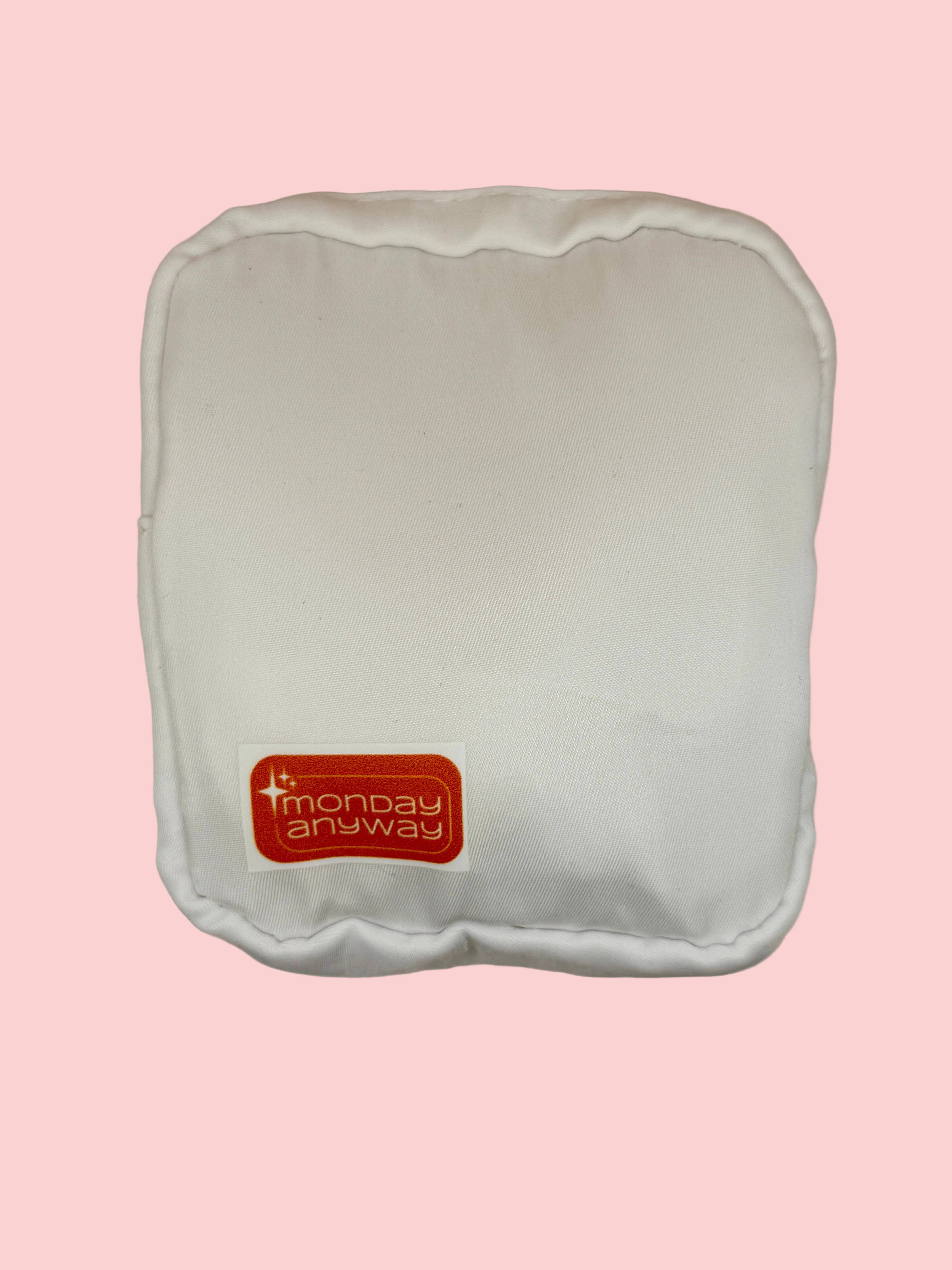 Monday Anyway - Wholesale Pouch - Women's - Frosted Lemon Confetti Cookie Mini Zipper Pouch – Crisp White Cosmetic & Accessory Bag (Copy)1