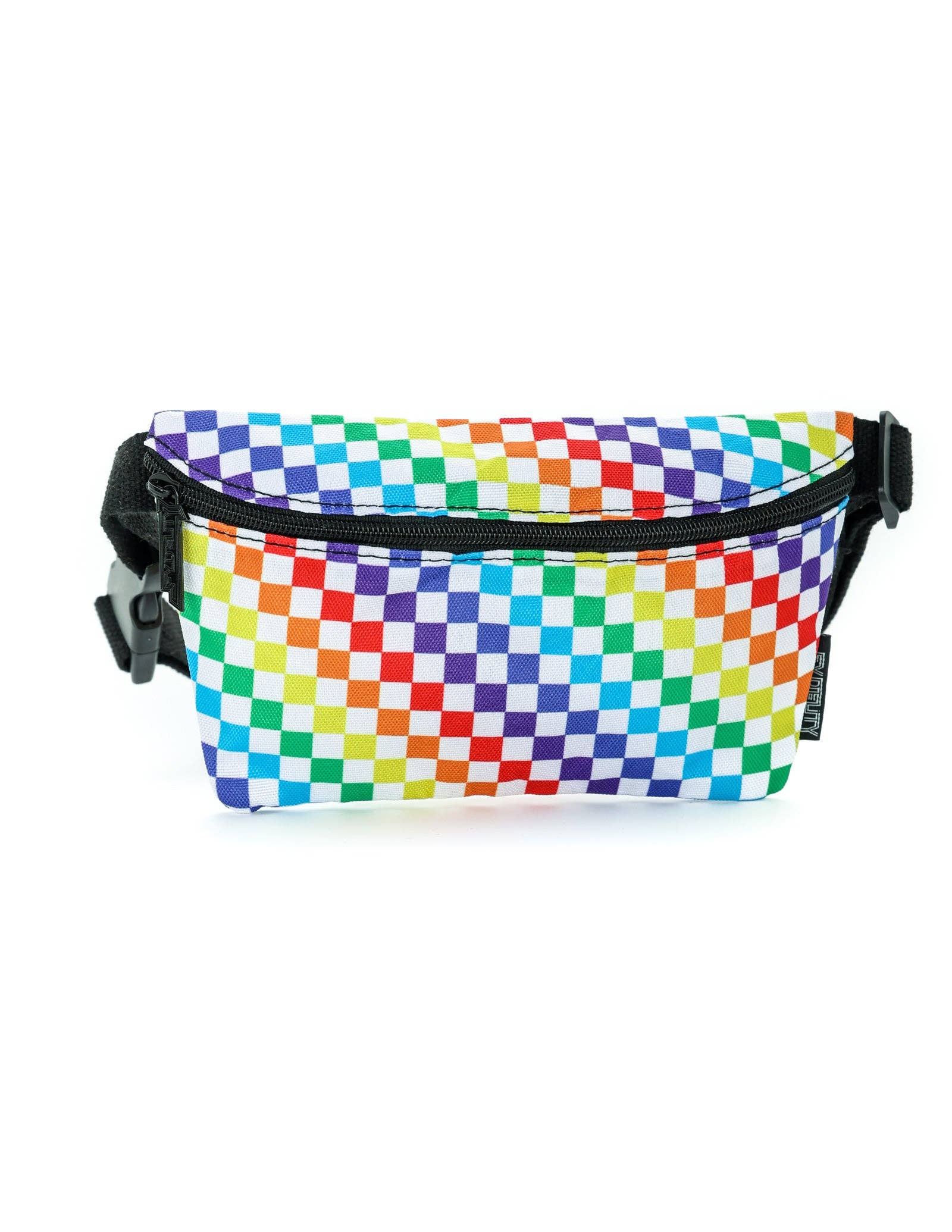 Fydelity - Wholesale Belt Bag - Women's - 83358: Fanny Pack | Ultra Slim| Recycled RPET | INDY Rainbow PRIDE Black3