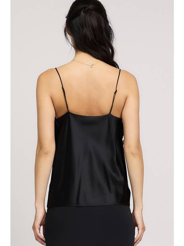 Current Air - Wholesale Camisole - Women's - 100% Silk Cowl Neck Cami Top2