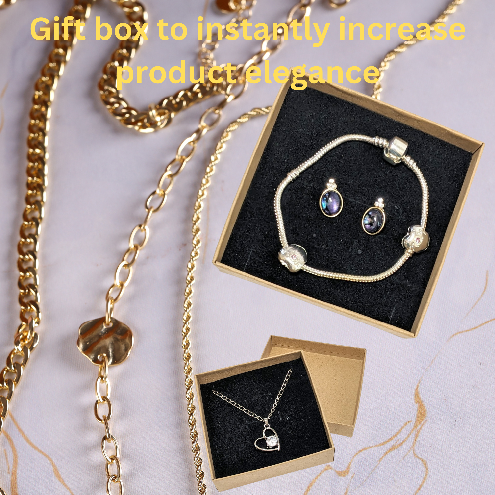 Fiona Accessories - Wholesale Gift Box - Kraft Box With Lid, Brown Cardboard Boxes For Crafts Jewelry6