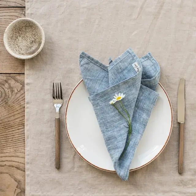 MagicLinen (We handle U.S. import procedures for you) - Wholesale Dinner & Cloth Napkin - Set of 2 linen napkins in bundle | Table decor5