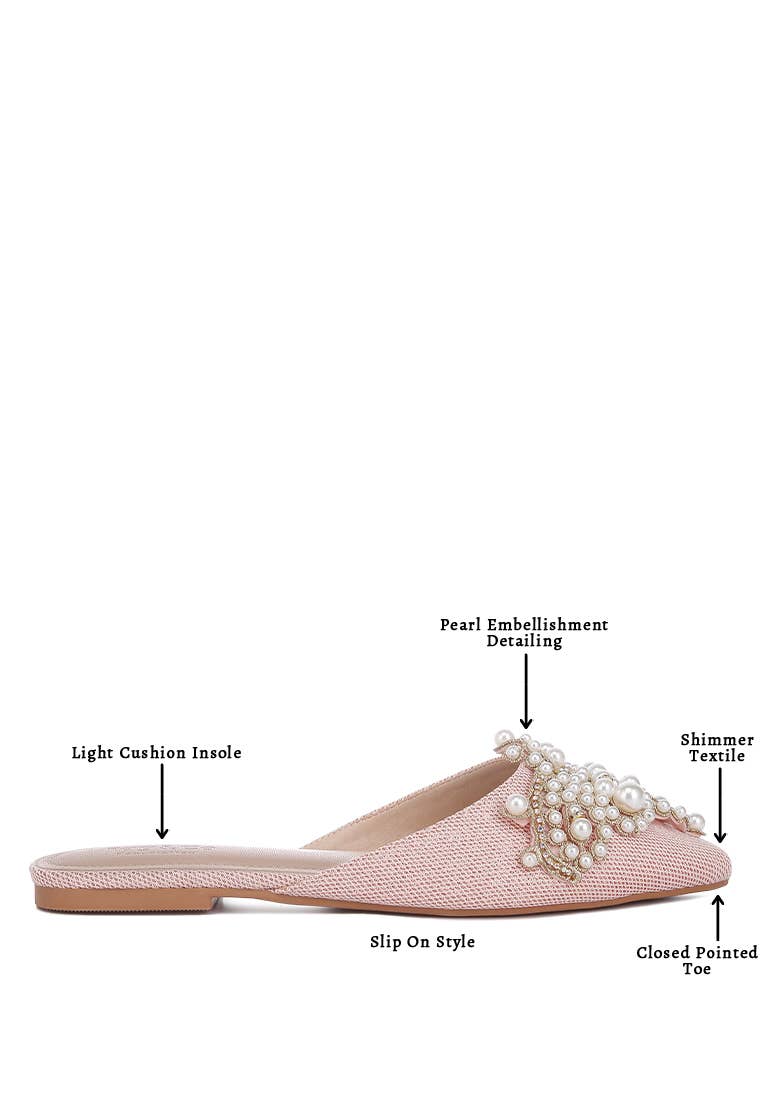 Rag Company - Wholesale Mules - Women's - ASTRE Embellished Delicate Pearl Mules12