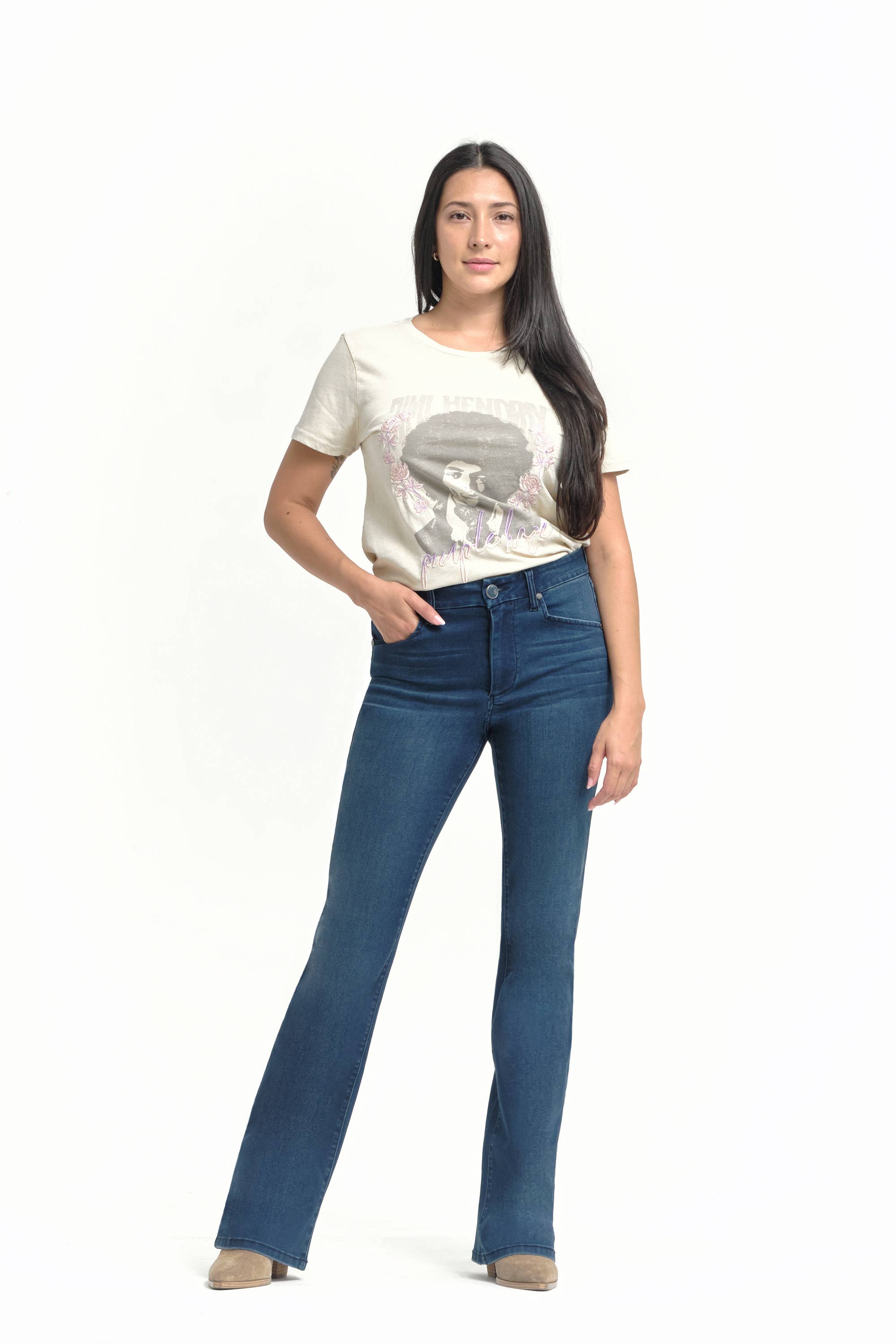 1822 Denim – wholesale Jeans - Dam – 33" Better Butter Slim Boot Jean i Belle3