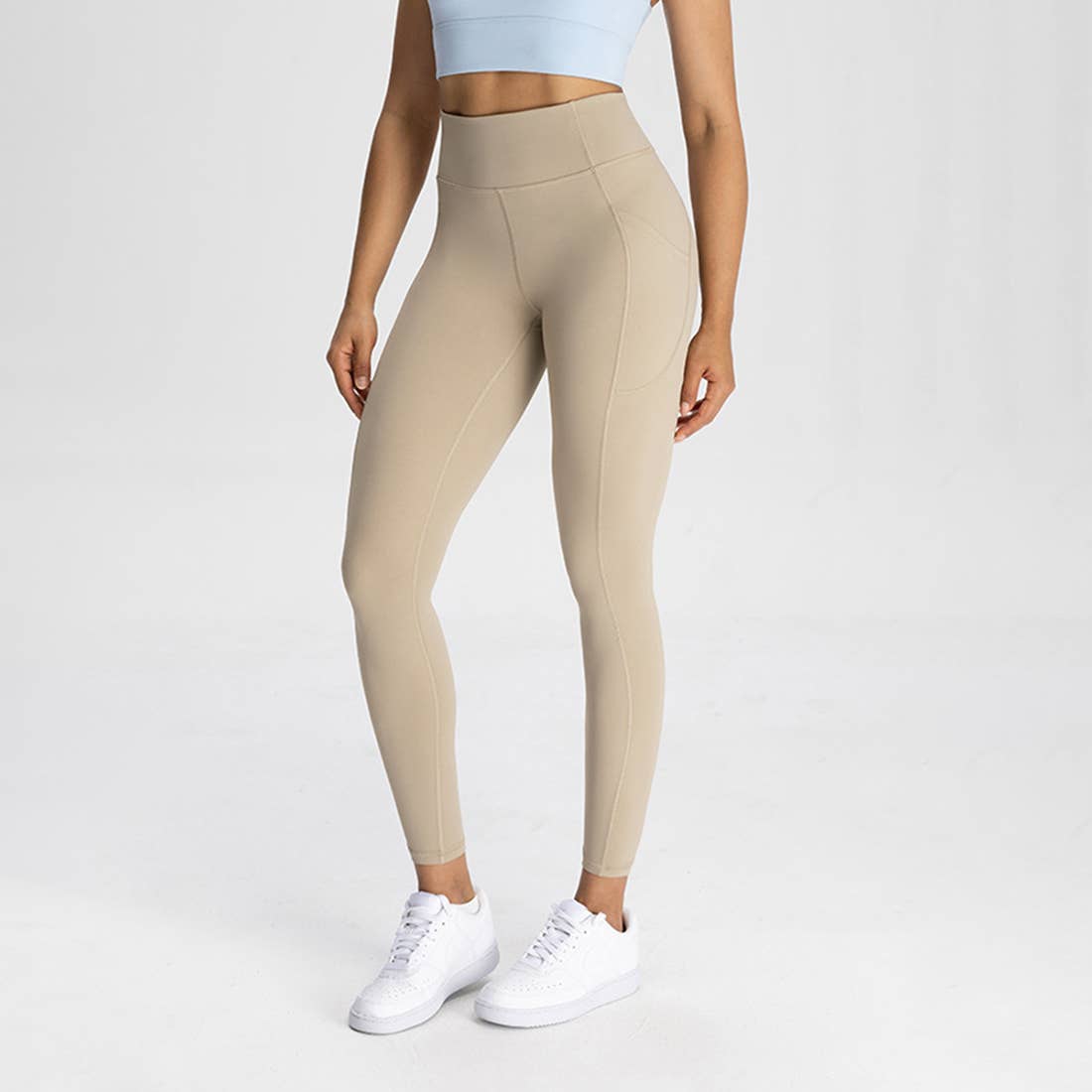 Sodalemon - Wholesale Athletic/Lounge Leggings - Women's - Women Pocket High-Waisted Naked Feel Quick-Dry Yoga Leggings16