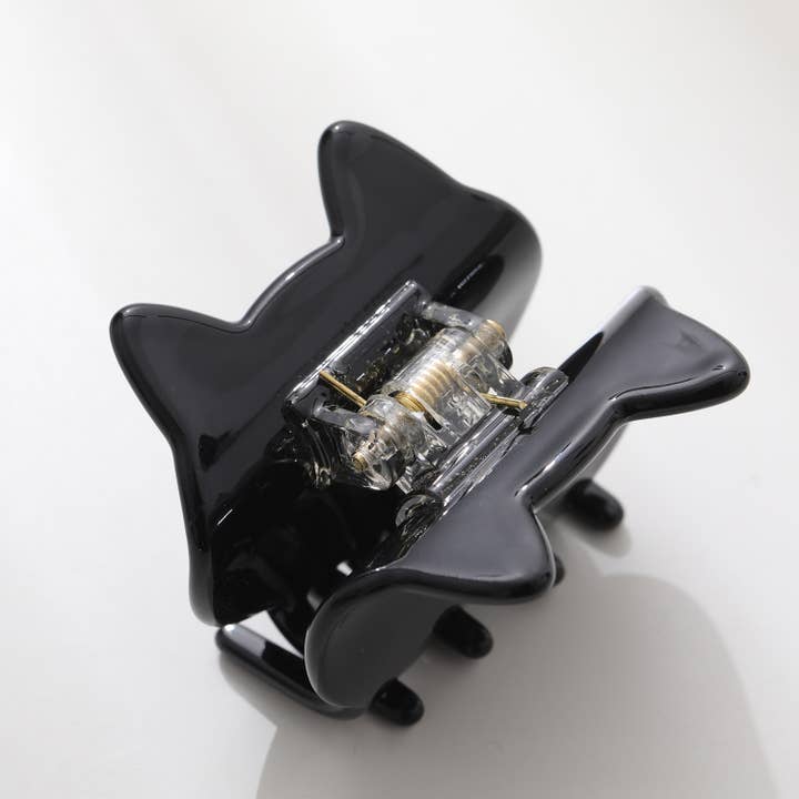 Adorro - Wholesale Hair Clip - Women's - Black Cat Face Claw Clip4