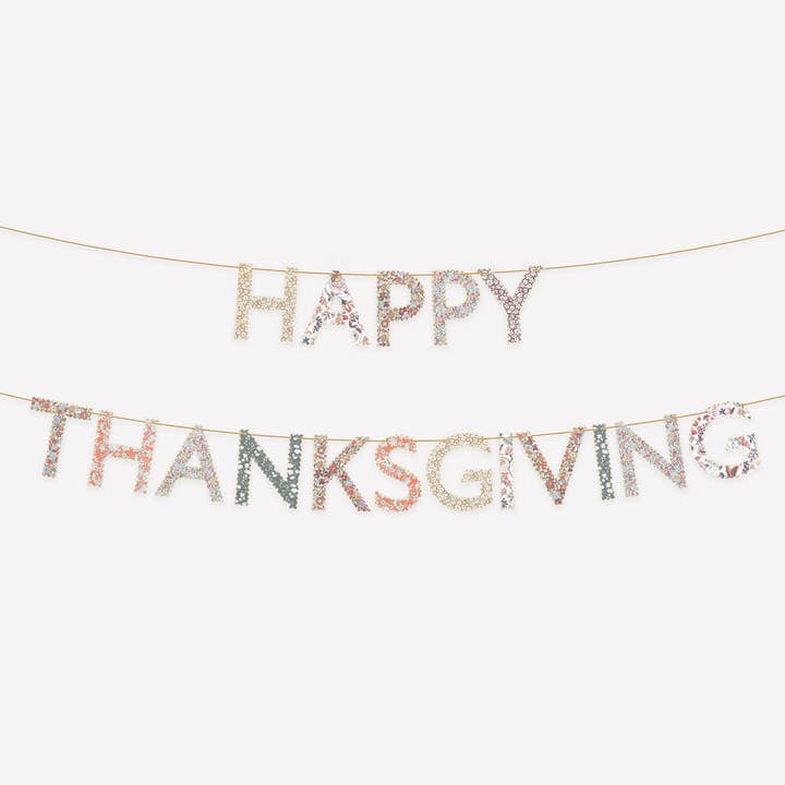 Meri Meri x Liberty Thanksgiving Garland Set for wholesale by Meri Meri