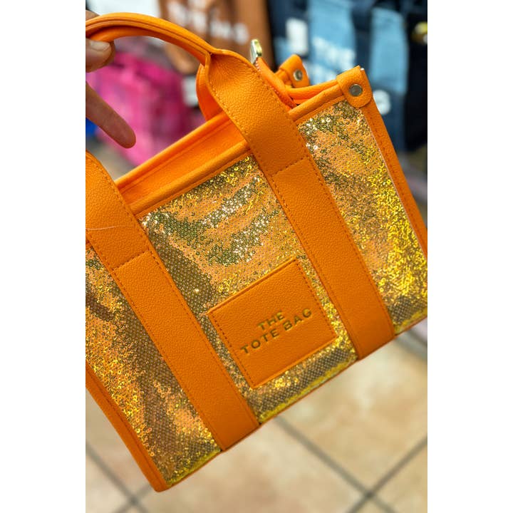 Bestto - Wholesale Tote bag – Women's - SHINY SEQUIN CROSSBODY TOP HANDLE THE TOTE BAG1