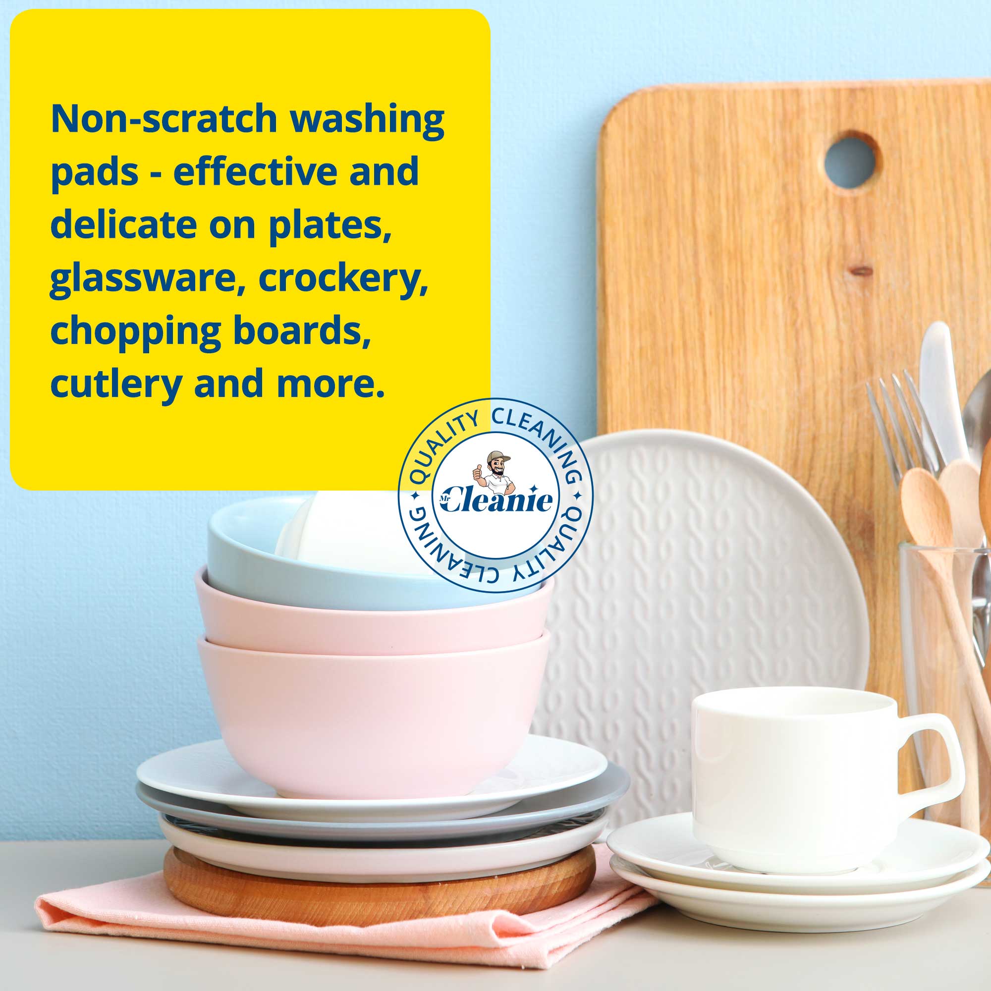 Mr Cleanie – wholesale Rengöringssvamp – Metalliserade tvättkuddar (2-pack) Repfria5