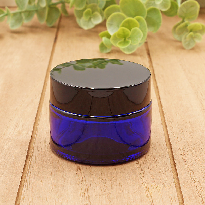 Matrix Aromatherapy - Wholesale Jar - 1oz Blue Glass Jar1