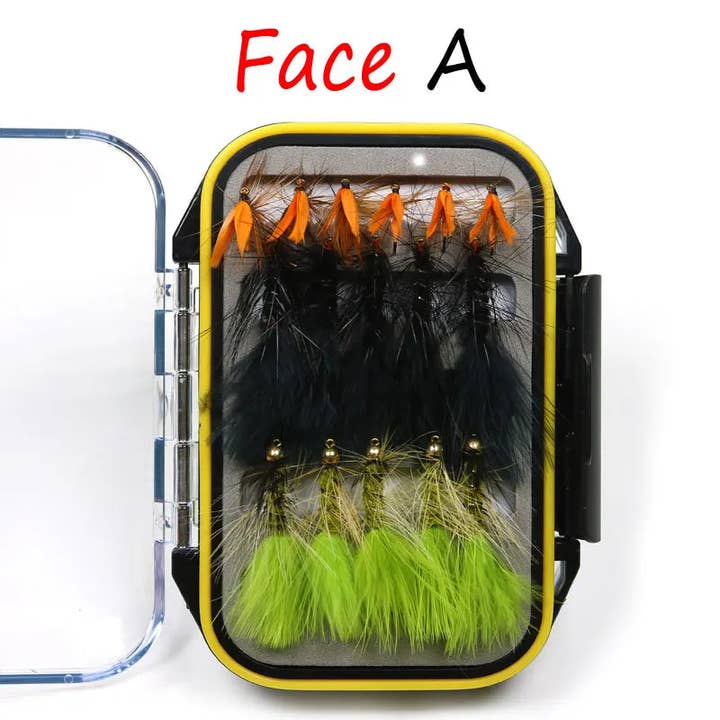 CANADA JME HEALTH NUTRITION CORP. – wholesale Sporttillbehör – ICERIO 32ST Flugfiske Flugor Wooly Bugger Streamer Våtfluga Öringfiske Bete Låda Redskap