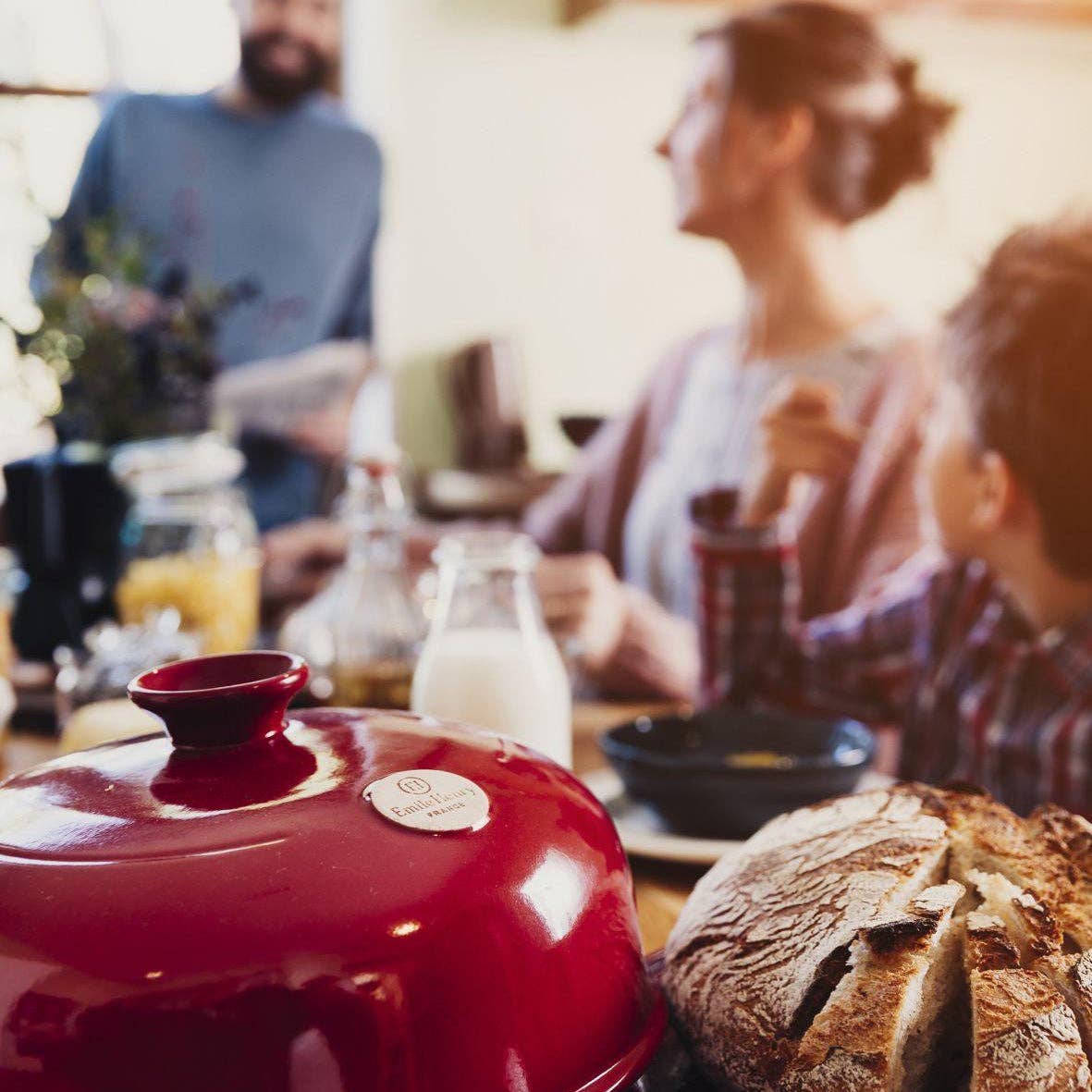 HAUS – wholesale Bread tin – Emile Henry Bread Cloche - Burgundy3
