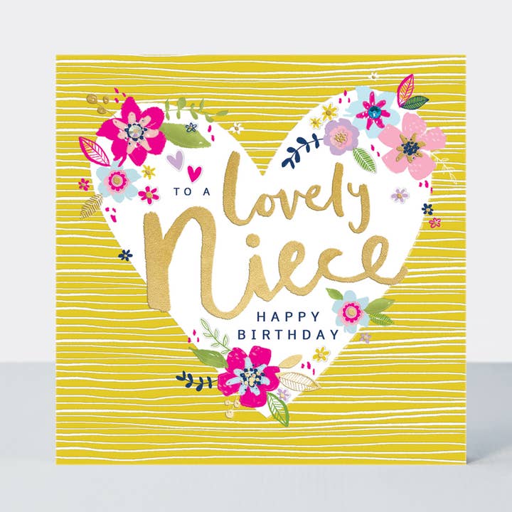 Peony - Dejlig niece- Tillykke med fødselsdagen for engroshandel hos Rachel Ellen Designs