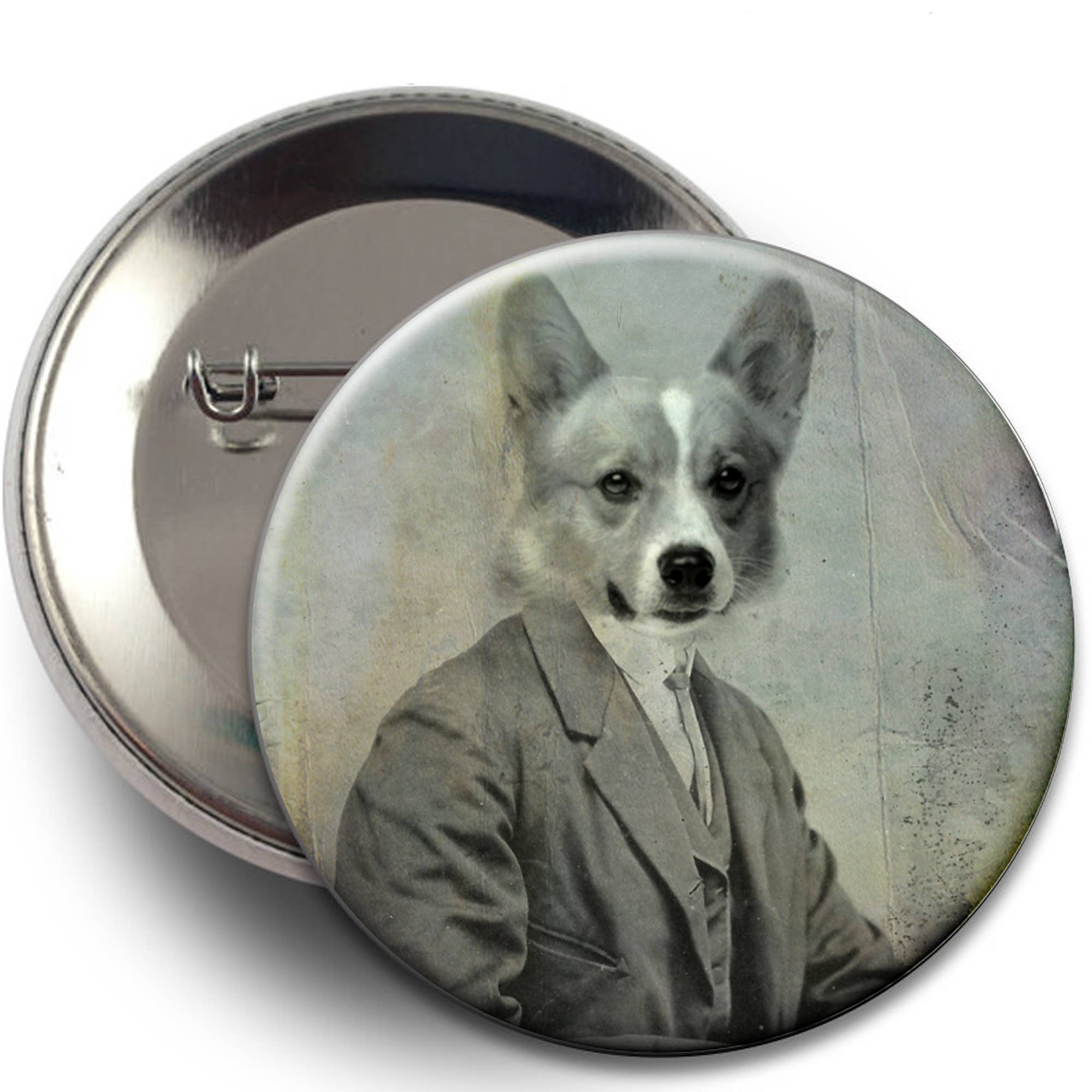 The Wild Oddisorium - Wholesale Lapel Pin/Button - Dog Buttons, Pins, Badges, POS, Funny Dogs in Clothes, Cute15