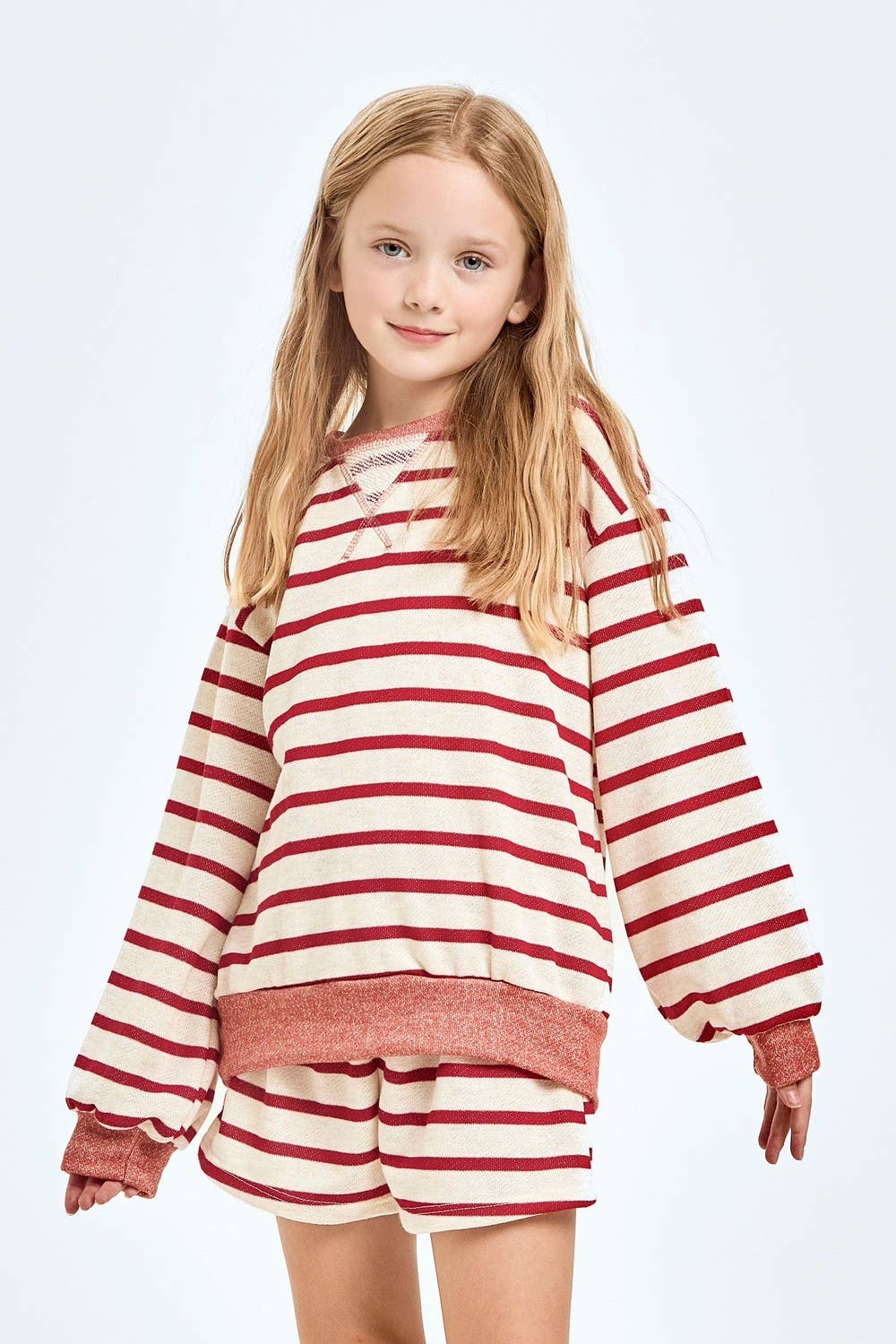 Good Girl - Wholesale Sweatshirt - Kids - Stripe French Terry Sweatshirt14