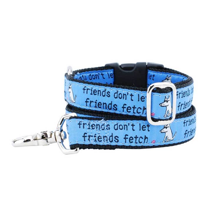 2 Hounds Design - Wholesale Pet Collar - Dog - 1" Friends Don’t Let Friends Fetch Teddy The Dog Collar1