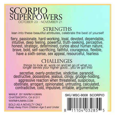 warm human – wholesale Meditationsprodukter – SKORPION SUPERMAKTER2