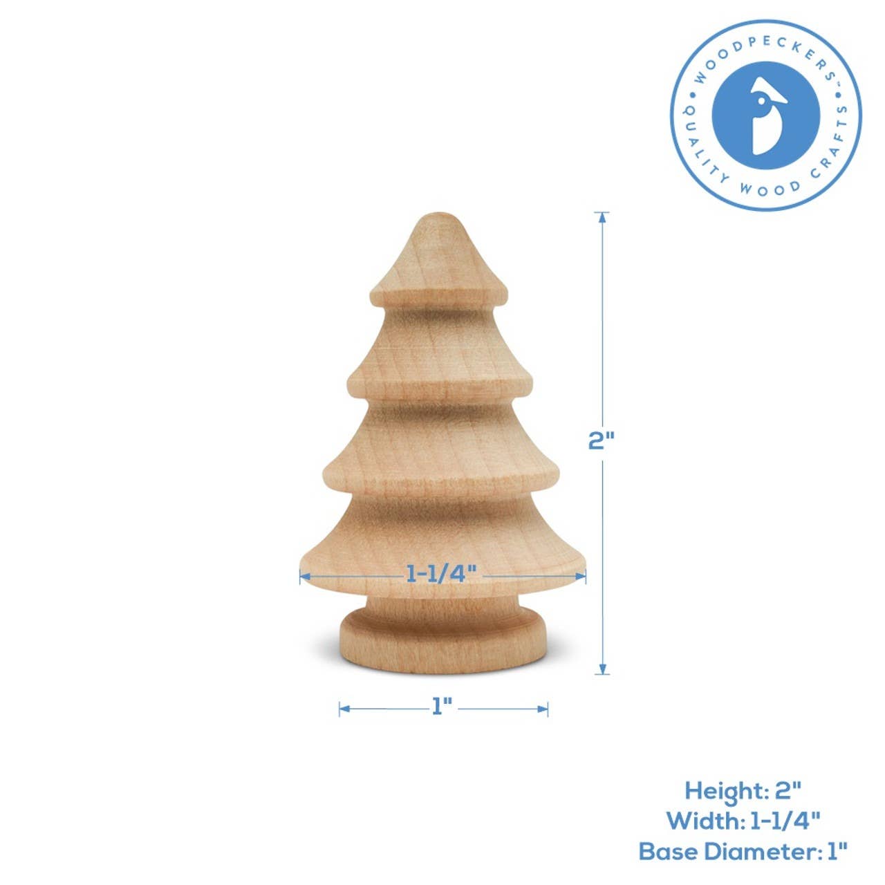 Woodpeckers Crafts - Wholesale Christmas Decoration - Small Wooden Christmas Decoration Tree6