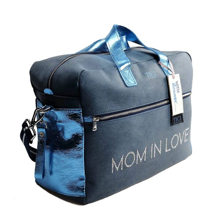 TICI Handmade – wholesale Skötväska - Baby – Mommy Bag Asien modell | Blå Barnvagnspåse