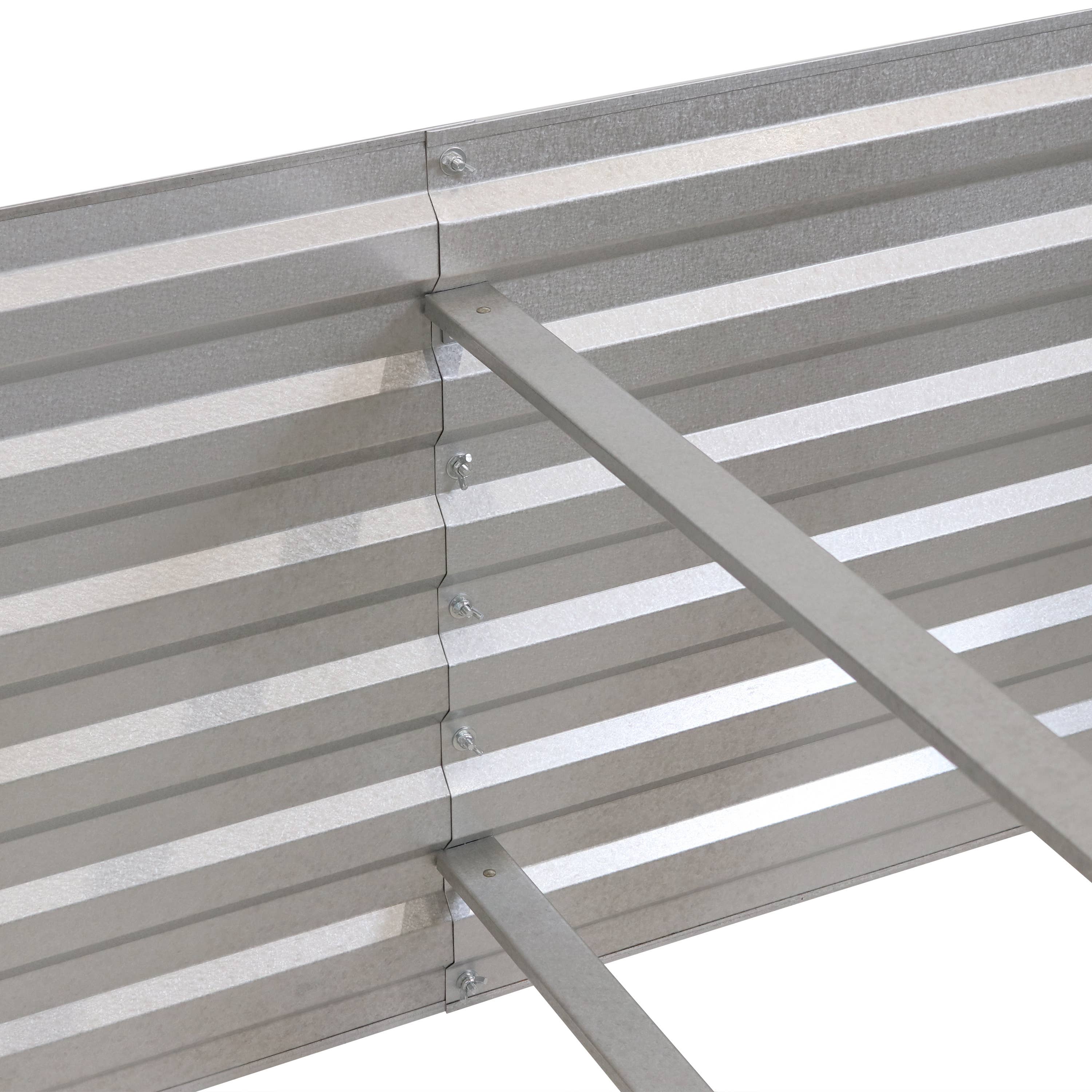 Sunnydaze Decor - Wholesale Planter Box - Galvalume Steel Rectangle Raised Garden Bed - Silver - 71 in7