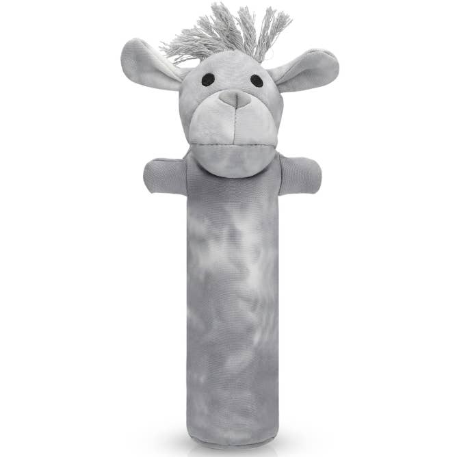 Cotton Canvas Gray Squeaky Dog Chew Toy – Labby-Do for wholesale by Pata Pal Pet Toys