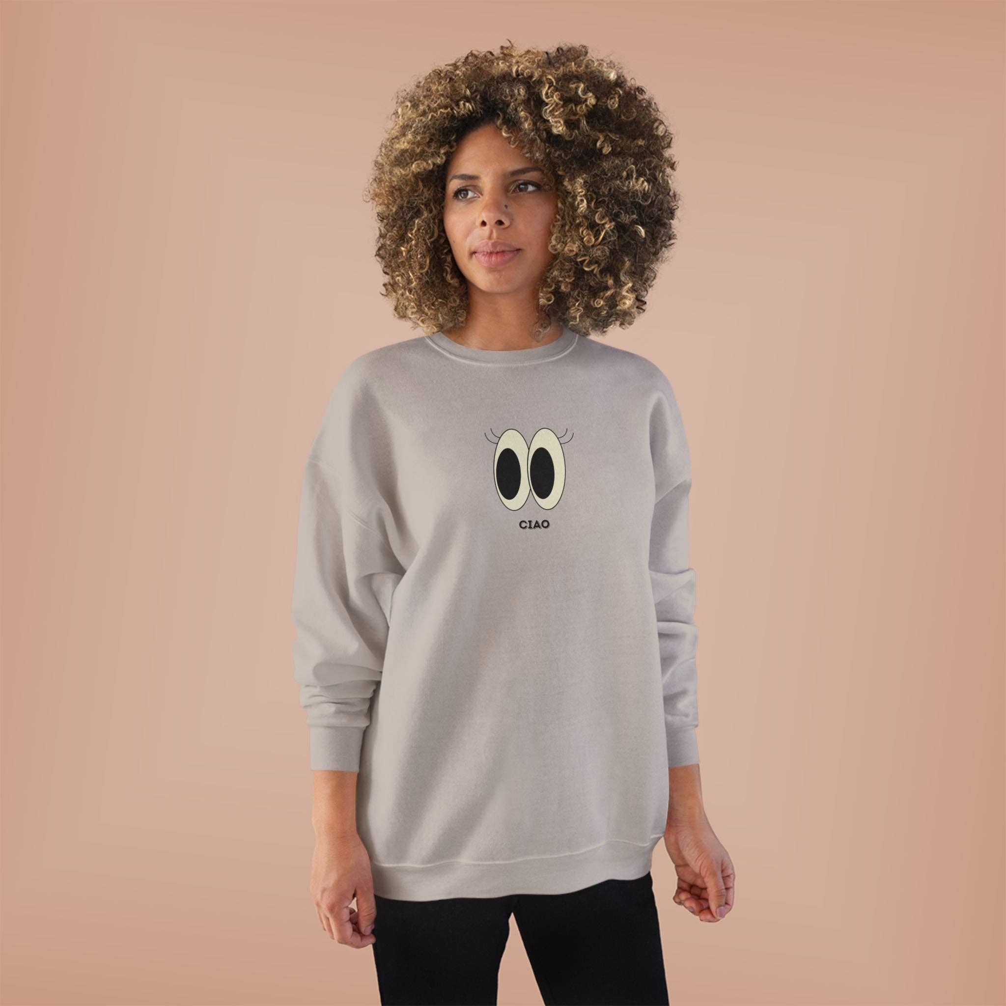 MARA Style - Wholesale Graphic Sweatshirt - Women's - Flirty Eyes CIAO Sweatshirt5