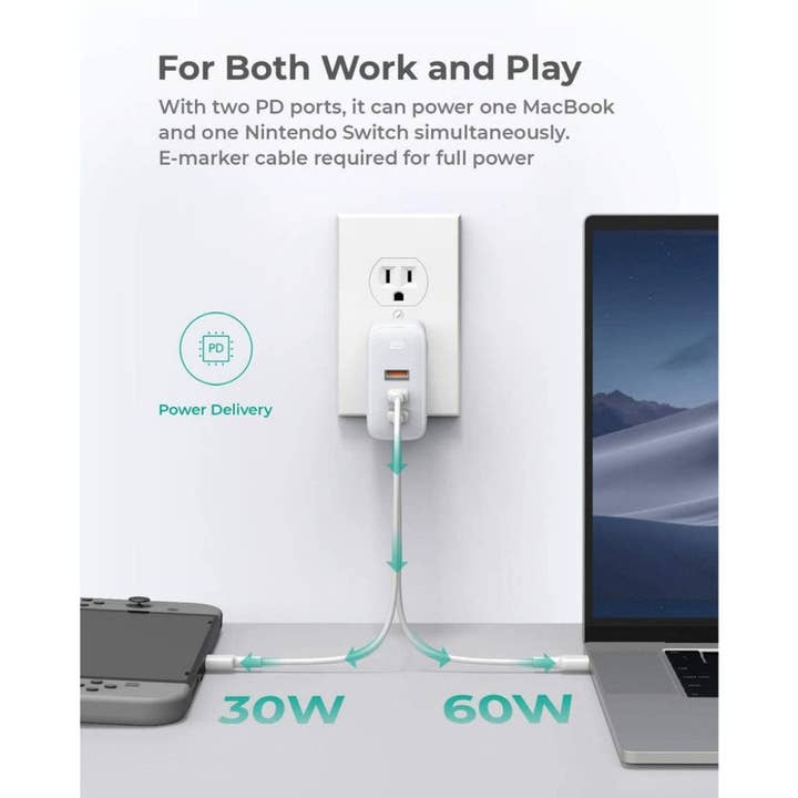 Above Edge - Wholesale Portable Charger - PA-B6S Omnia Mix3 90W 3-Port PD Charger
