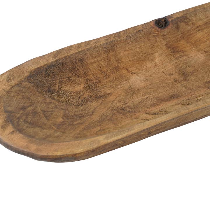 My Amigos Imports - Wholesale Decorative Plate/Dish/Bowl - Long Baguette Bowl-Farmhouse-Home Decor #2---6x40 in-Waxed
