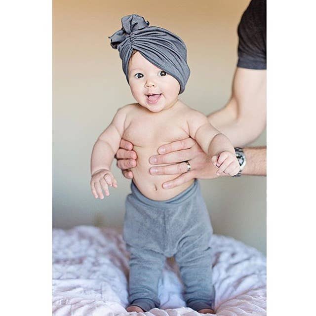 BluTaylor® - Wholesale Baby Headwrap - Baby - Classic Head Wrap Hat - Slate2