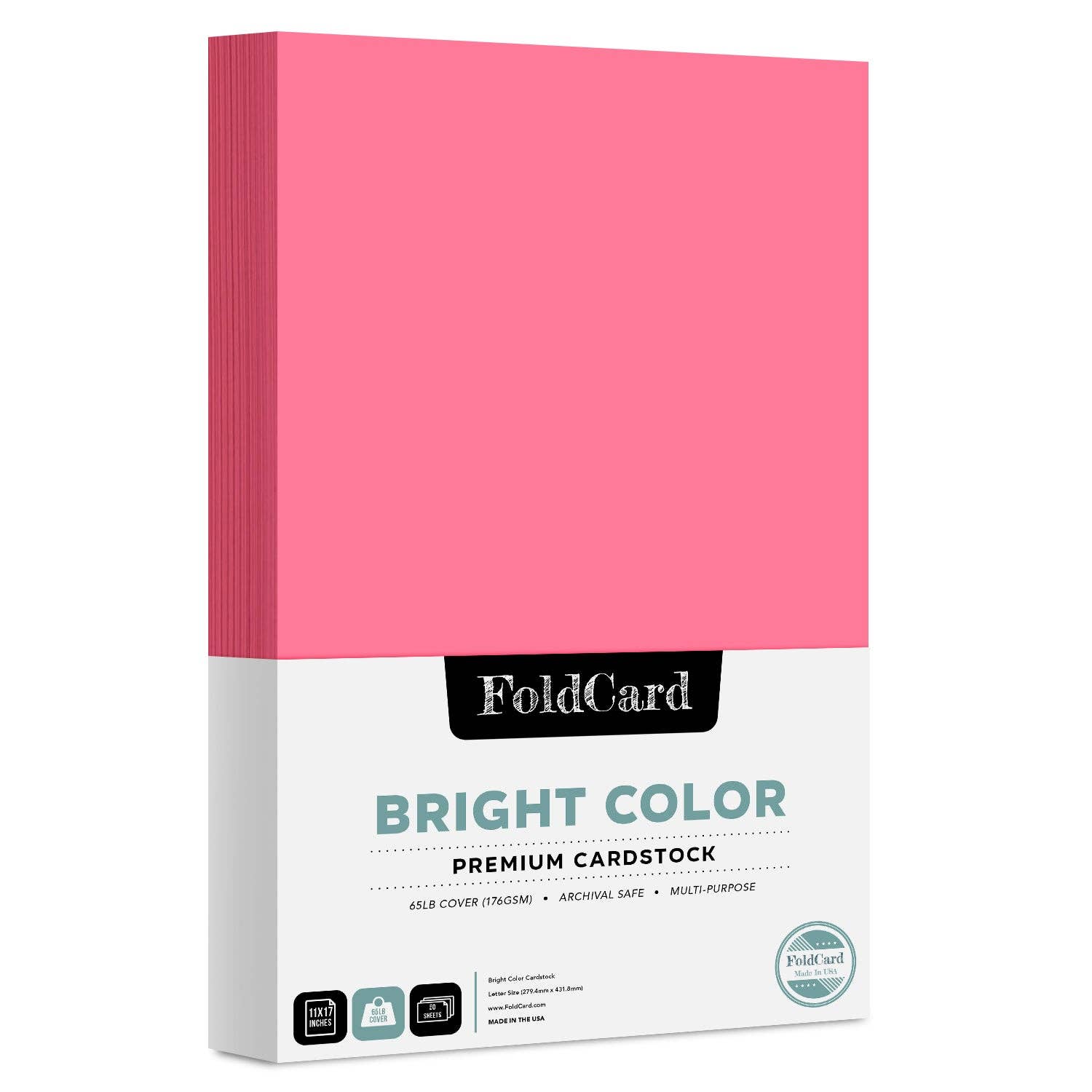 Fine Cardstock - Wholesale Craft Supplies - Premium Quality Bright Color Cardstock: 11 x 17 - 50 Sheets28