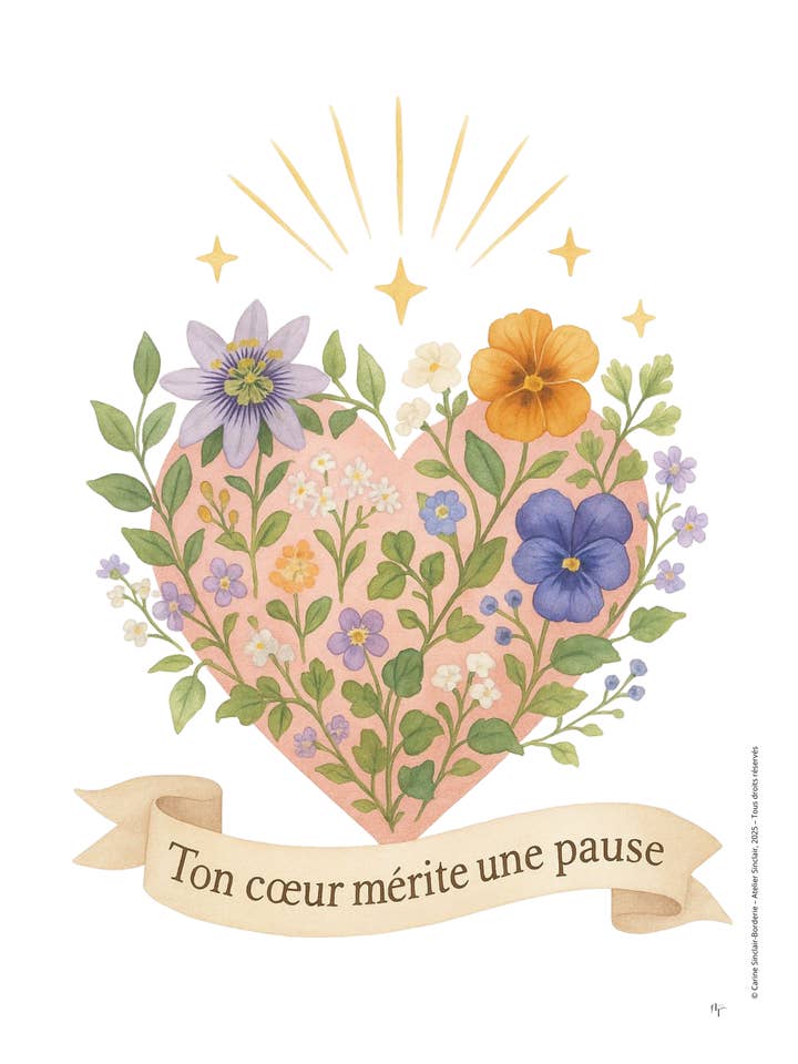 YOUR HEART DESERVES A BREAK for wholesale by ATELIER SINCLAIR