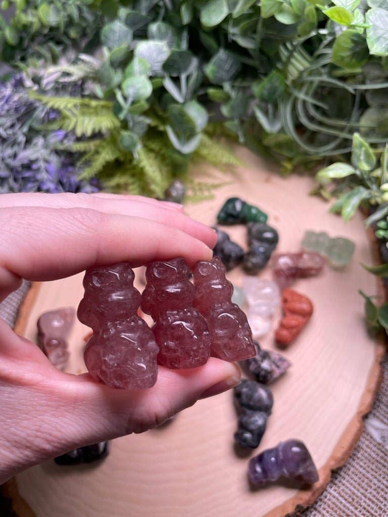 Copper Ashes - Wholesale Spiritual Stone/Crystal - Crystal Skull with Owl19