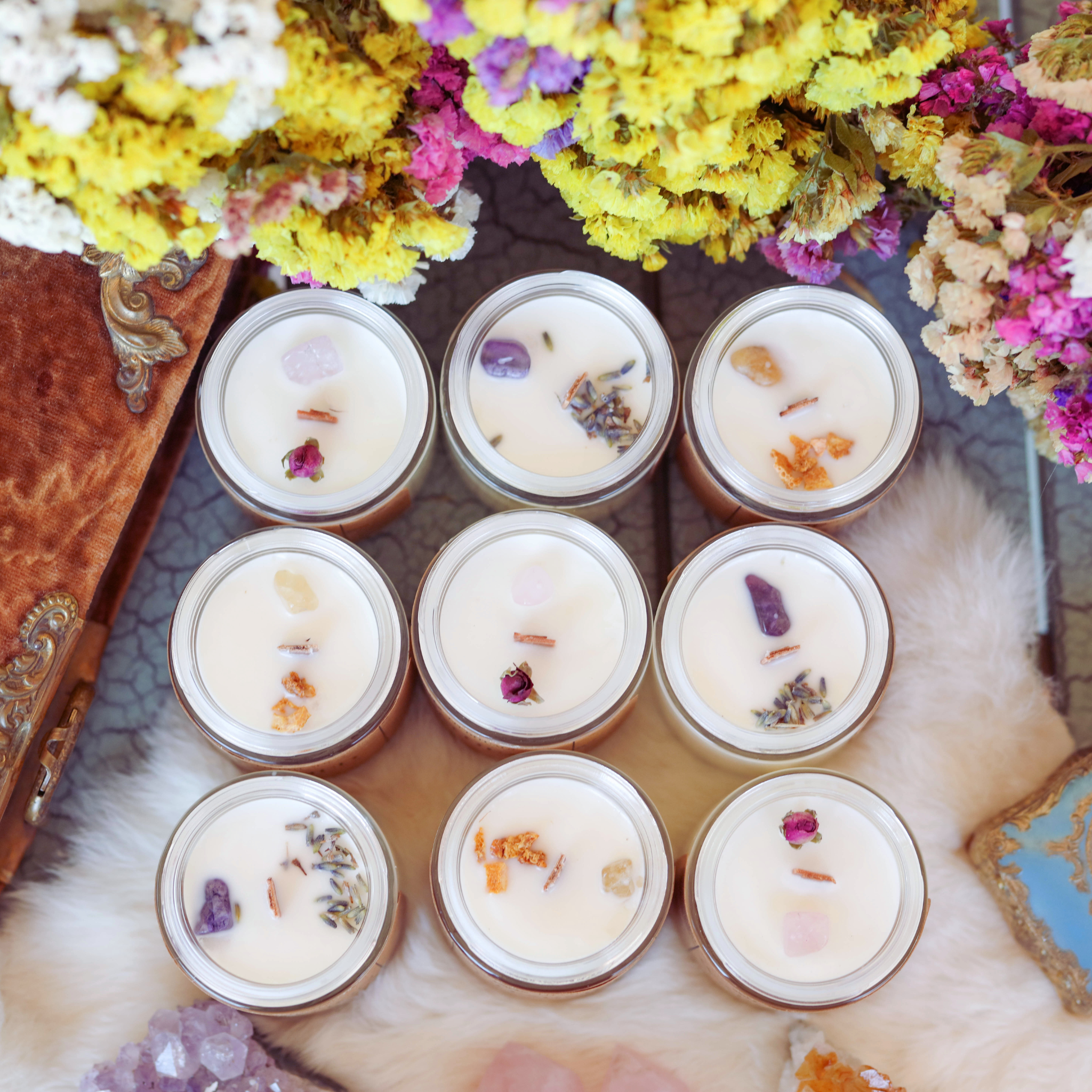 Lit Rituals – Engroshandel Glaslys – Beskyttelsessojalys - trævæge2