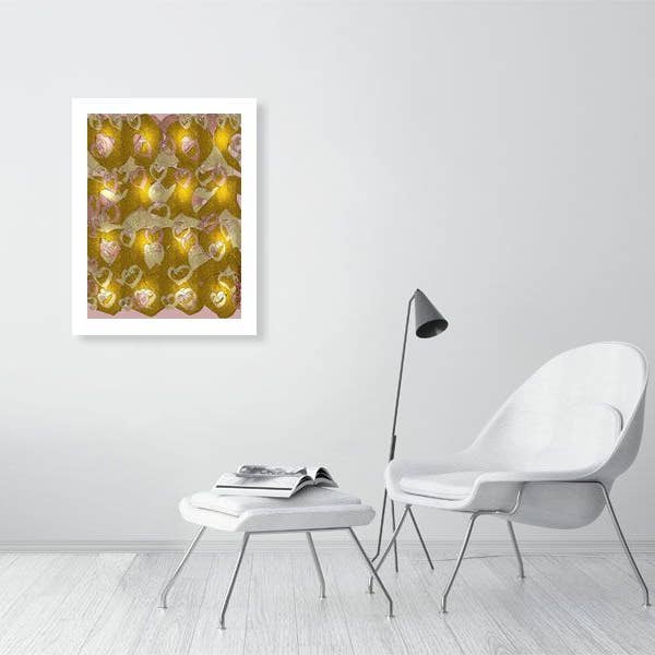 Blondie - Metallic Print in beperkte oplage voor wholesale door Winta Dai Art