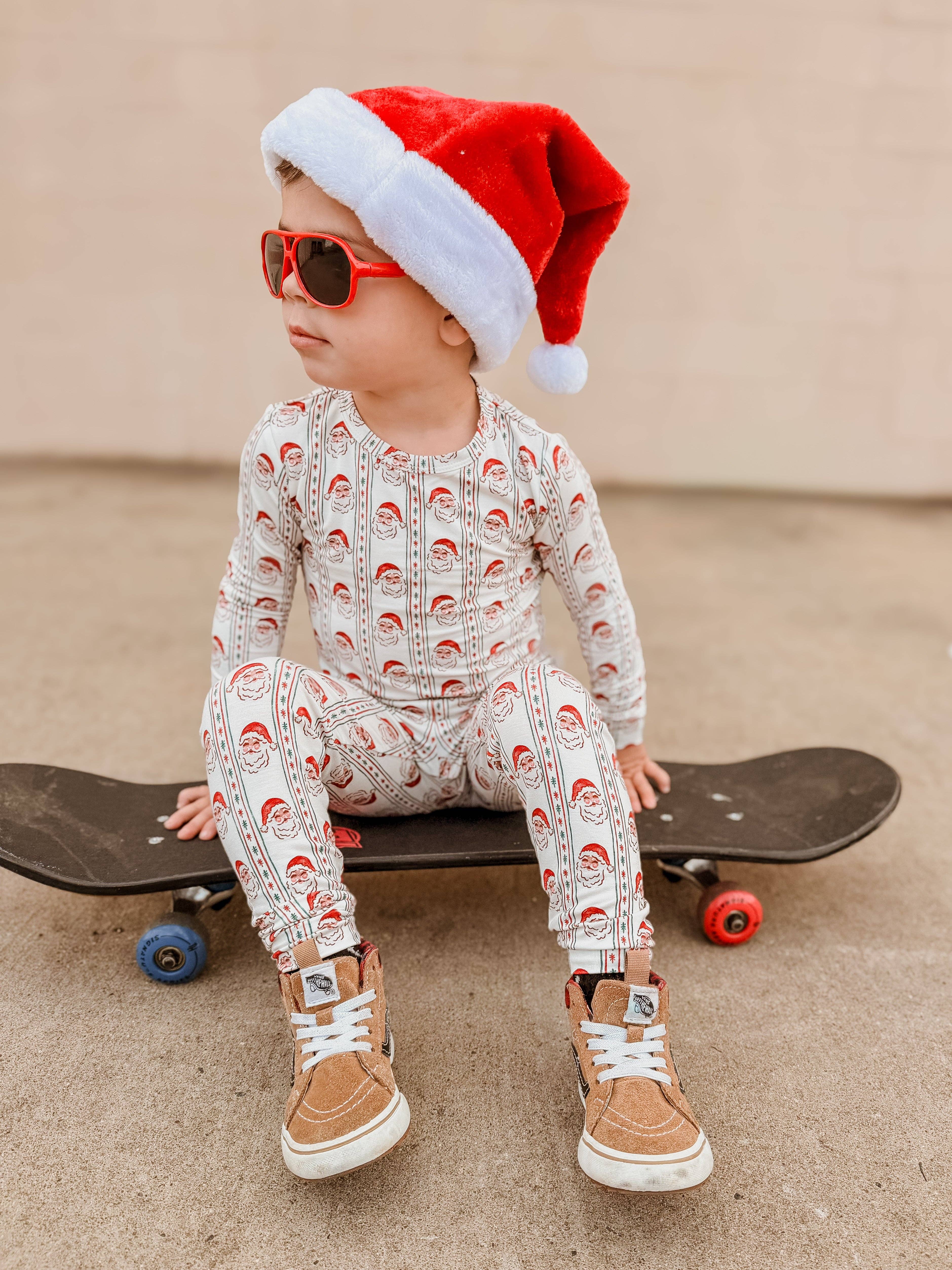 Little Joy Co. - Wholesale Sleepwear Set - Kids - Vintage Santa Bamboo Christmas Pajamas - 2pc Set11
