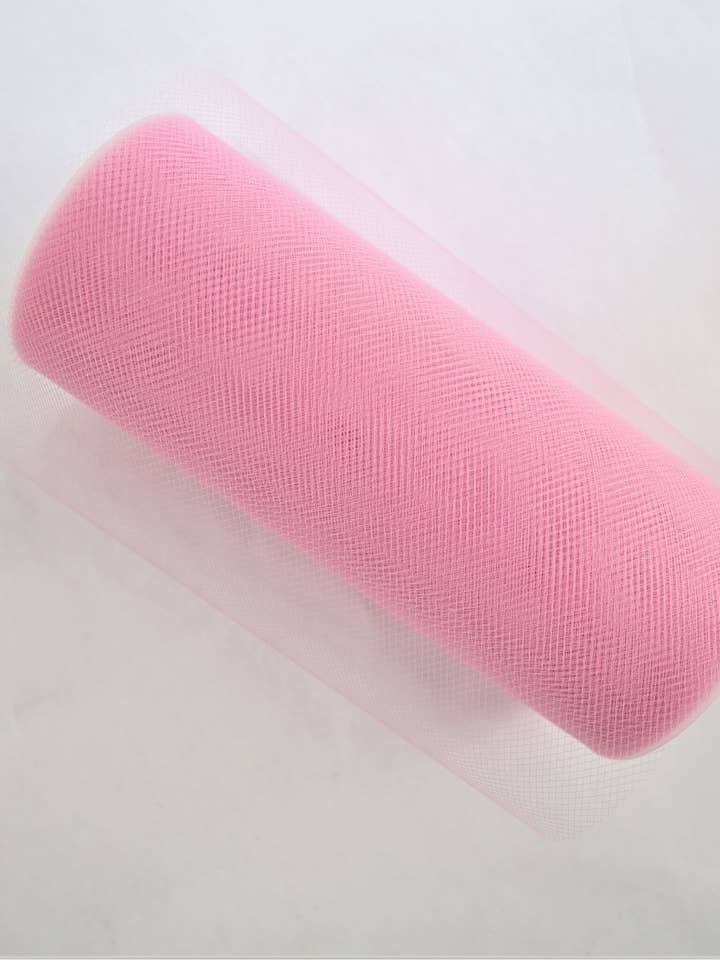 6" x 25yds Tüllband, Rosa für den Großhandel von Tremont Floral Supplies