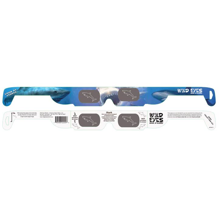 American Paper Optics, LLC - Wholesale Sunglasses - Unisex - Shark Wild Eyes 3D Glasses - 25 Pack1