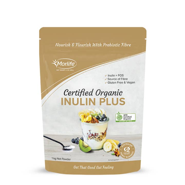 INULIN PLUS POWDER CERTIFIED ORGANIC 1KG for wholesale by Morlife