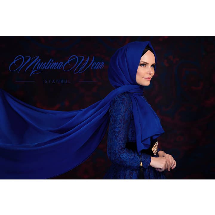 Muslima Hijab Violet Blue for wholesale on Faire