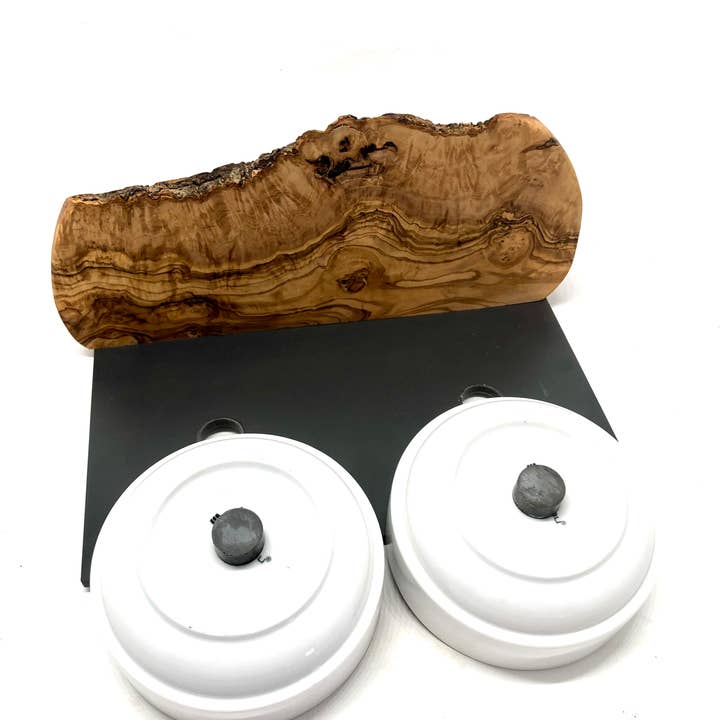 olivenholz-erleben - Wholesale Pet Bowl - Cat/Dog - Feeding and drinking station “Cats only” 2x 0.4 liter DUO MOUNTAIN5